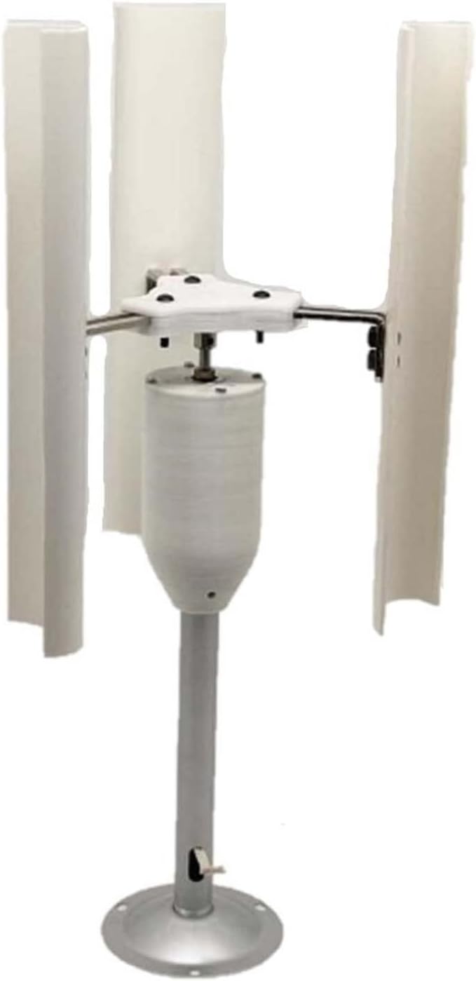 DIY Display Three Phase Permanent Magnet Generator 3 Blades Vertical Axis Wind Power Generator Model Windmill Toy Night Light Making