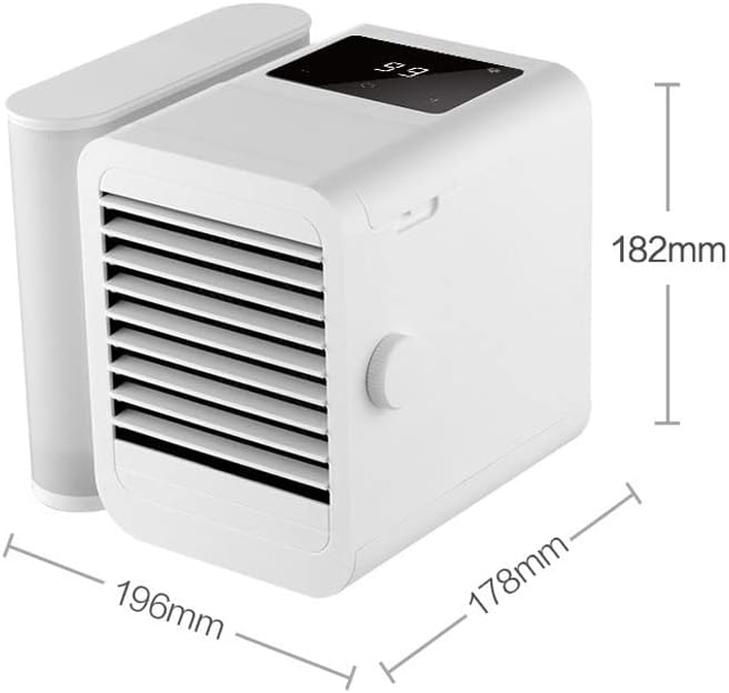 Portable Air Conditioner,Small Air Conditioner Without Fan Blade, Personal Air Cooler with Stepless Speed Regulation, USB Mini Air Cooler with 1000ml Water Tank for Office, Bedroom