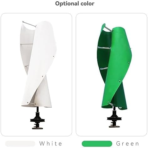 5kW Wind Turbine Generator Kit - 12V/24V/48V Off-Grid System with Hybrid MPPT Charge Controller, Low Wind Speed, Quiet Maglev Technology, Green Color