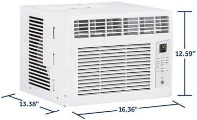 GE 6,000 BTU Electronic Window Air Conditioner with Auto Restart, Remote Control (up to 250 sq ft.)