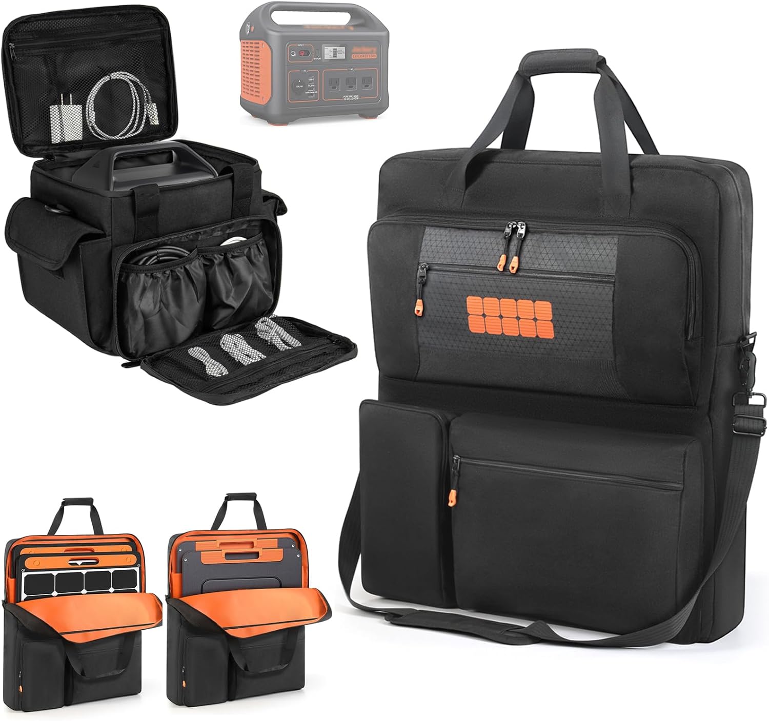 Carrying Case Fits for Jackery Explorer 2000 v2/1500/1000 Plus,Solar Panel Carrying Case Fits for Jackery SolarSaga 100W 100X 200W/ZOUPW 100W 110w 200w