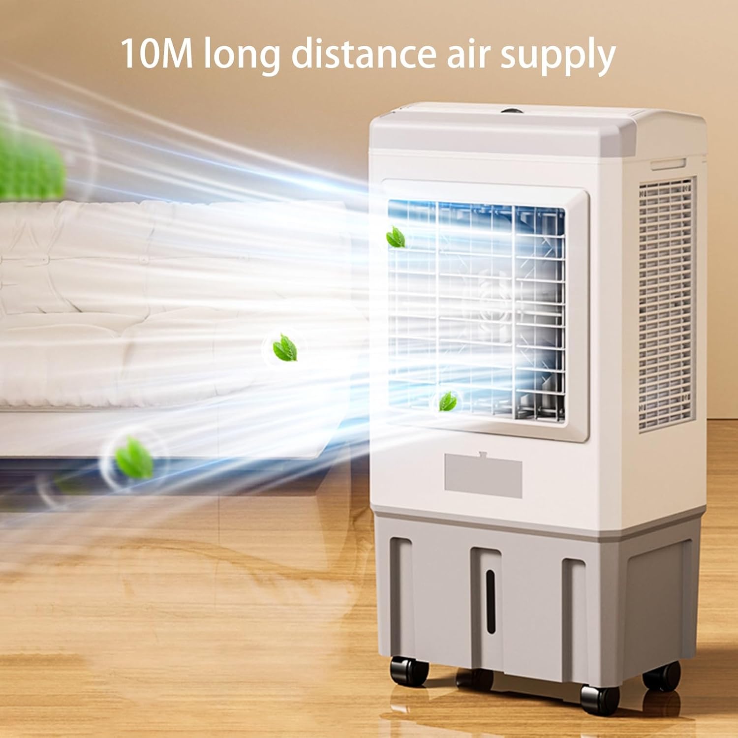 3 in 1 Evaporative Air Cooler, Portable Swamp Cooler with 3 Speeds and Ice Packs, Portable Air Conditioner for Factory Office Room(60 * 40 * 120cm)