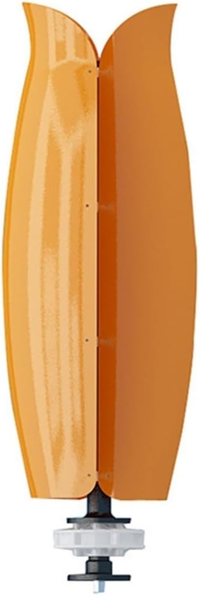 1200W-2000W Vertical Axis New Energy Tulip Wind Turbine 12V/24V Breeze Start Power Generation System Wind and Solar Complementary Power Supply System (Color : Orange, Size : 2000W)