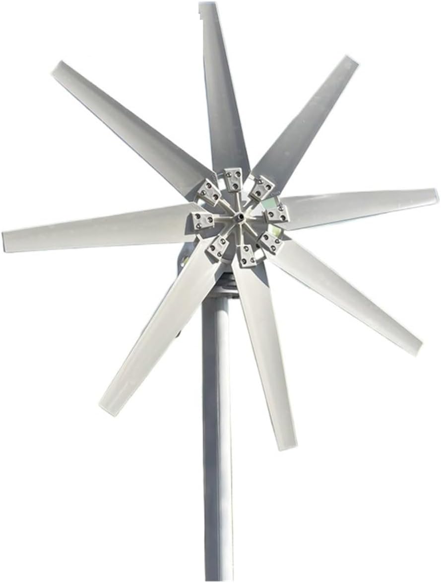 Wind Turbines, 2000W 48V Wind Turbine with 8 Blades Small Wind Turbine for Home Use Low Noise High Efficiency(24V)