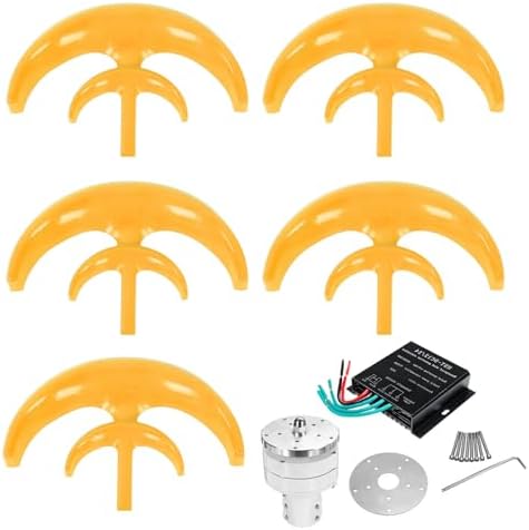 6000W Wind Turbine Generator for Home - Low RPM Magnetic Levitation Windmill with Controller, 24V Eco-Friendly Electricity Generator for Sustainable Energy Solutions