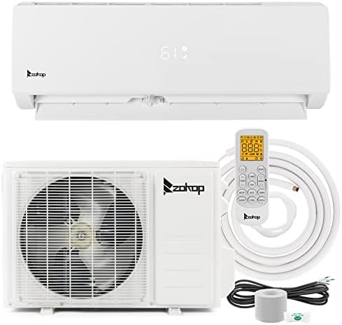 Winado 9,000 BTU Mini Split Air Conditioner & Heater Ductless Inverter System, 19 SEER 115V Split-System Air Conditioning with Pre-Charged Condenser, Heat Pump, Remote Control, Cools Up to 450 Sq. Ft.