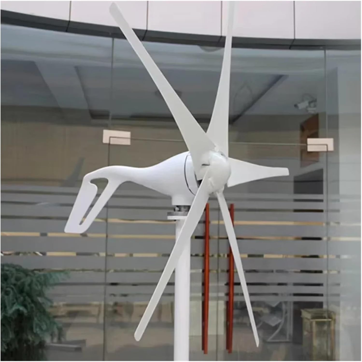 400W Wind Turbine Generator AC 12V/24V 3/5 Blades Windmill Wind Turbine for Home Use Windmill Generator with Charge Controller Industrial Energy(5 Blades,24V)