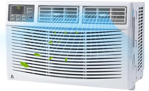 Garvee Window Air Conditioner 12000 BTU - WiFi Enabled, Energy Efficient, Portable, Remote Control, and Compact Design, Cooling Up To 550sq.Ft, 115V