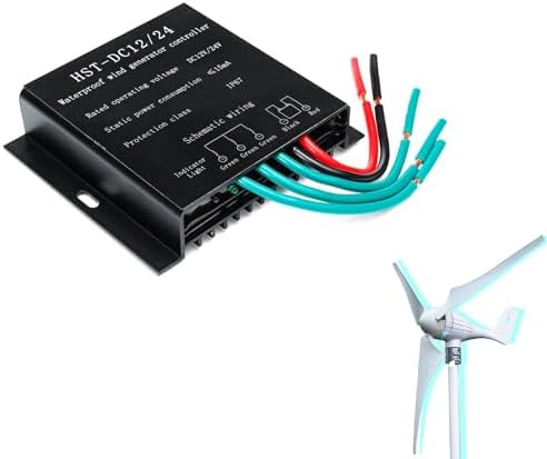 14000W MPPT Wind Turbine Charge Controller, Waterproof 12V/24V/48V with LED Display, Overvoltage & Speed Protection for Efficient Energy Management