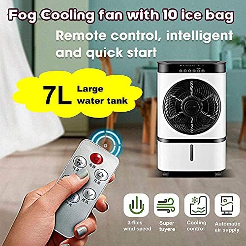 Evaporative Coolers Portable Air Conditioner 7L Water Tank Mute Air Humidifier Cooler Timer Remote Control Mobile Air Conditioner Cooling Fan