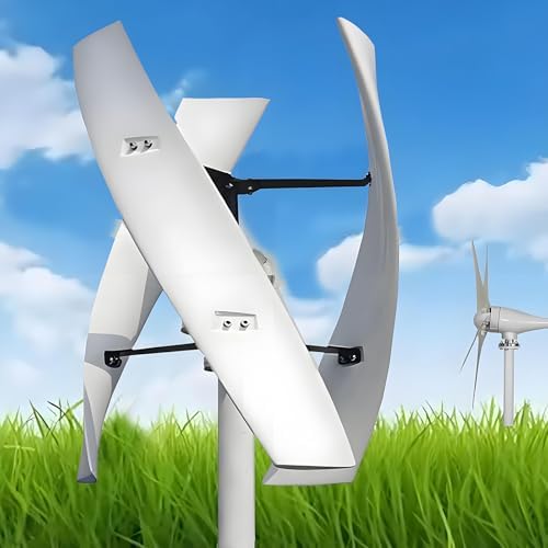 10000W Wind Turbine Generator Kit, 12V/24V/48V Windmill with Controller, Efficient Renewable Energy for Home & Business, Industrial & Residential Use, 220V Power Solution