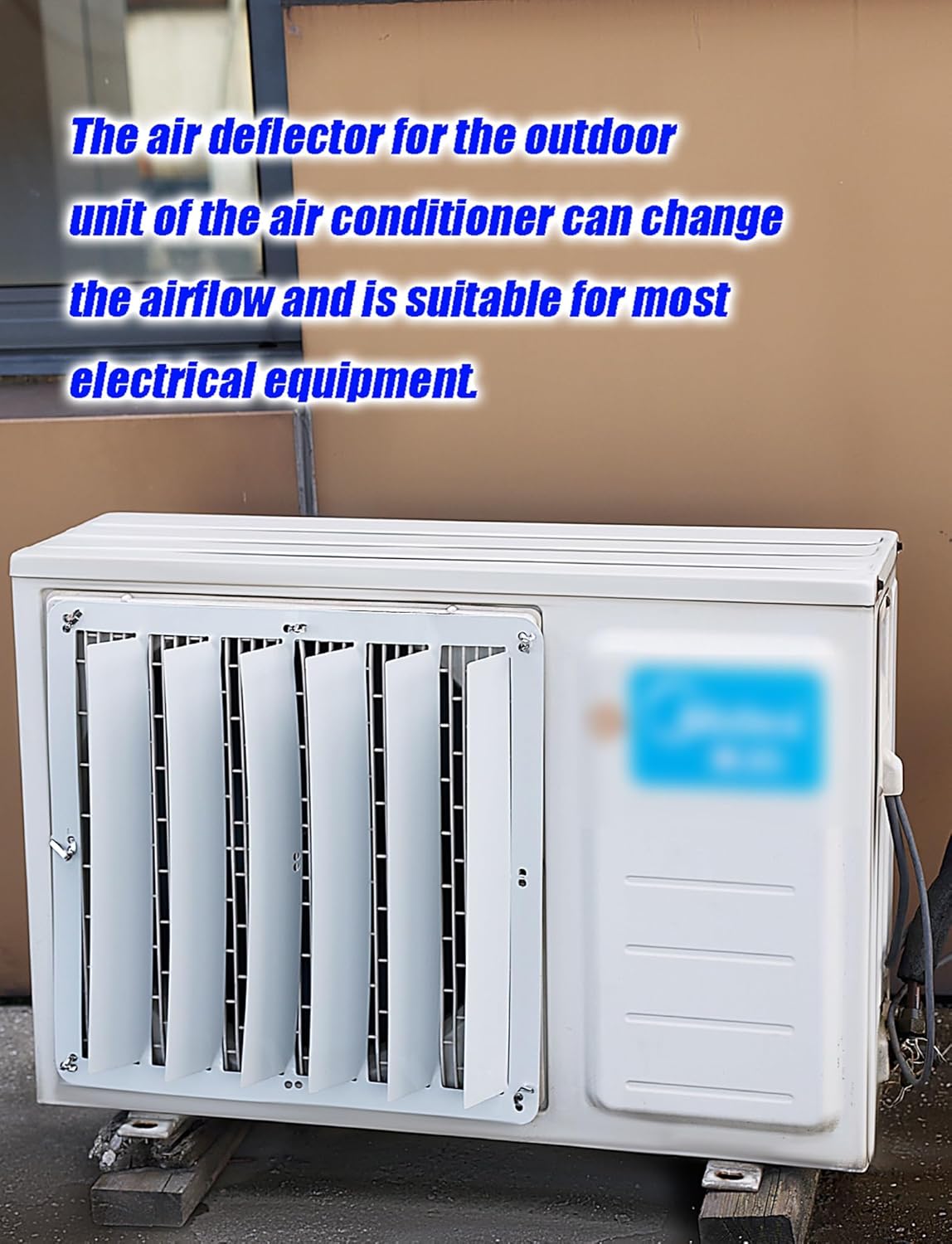 Air Deflector Grilles, Stainless Steel Baffle Guide Cover,Outdoor Ac Unit Cover Air Conditioner Deflector, Air Conditioner Fence Screen, Prevent Direct Blowing Baffle, Square/Round