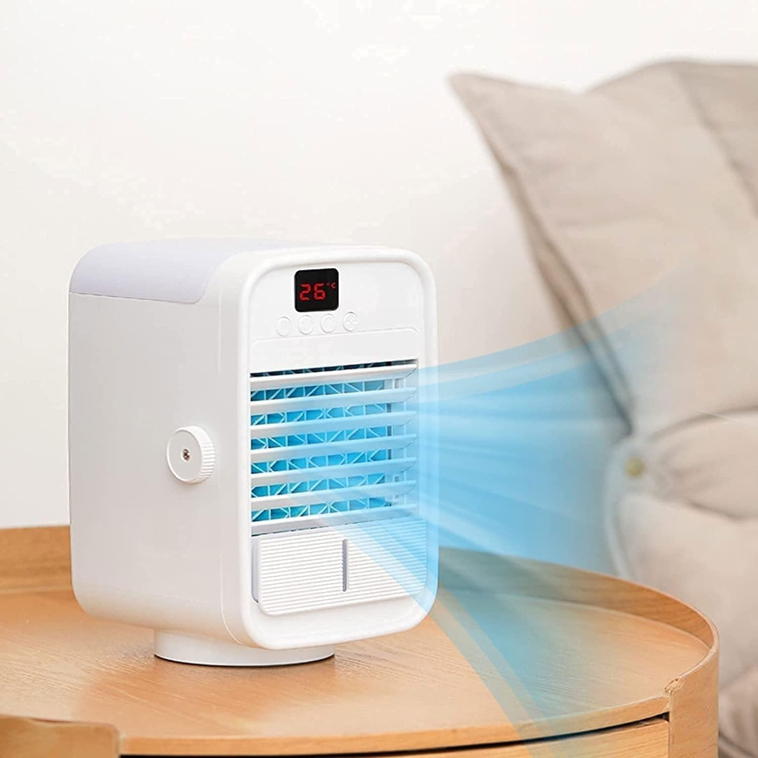 Portable Air Conditioner Fan - Air Cooler Fan, Portable Desktop Cooling Fan, Personal Table Air Conditioner Fan, Ideal for Desktop Office Small Room Dorm