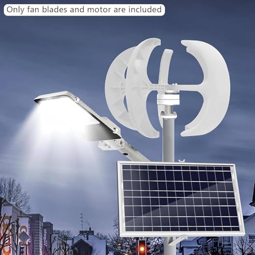 3000W/4000W/5000W Wind Turbine Generator - 12V/24V/48V Vertical Wind Motor with Controller for Hybrid Solar & Wind Systems, Perfect for Garden & Boat Use