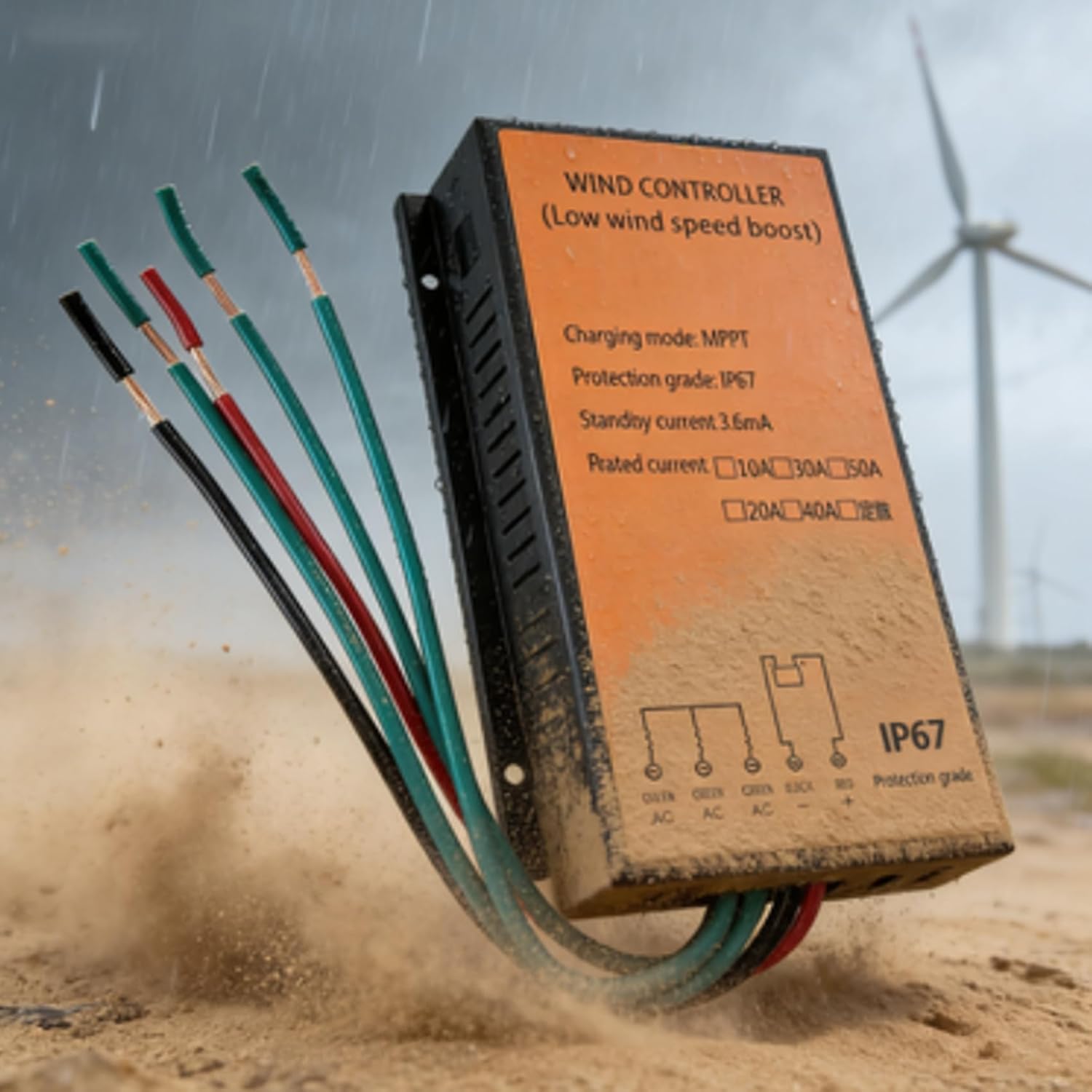 12V 24V AUTO 48V Wind Charge Controller Wind Turbine Generator DC MPPT Charge Controller, for Solar Street Lamp Courtyard Lamp(14000W)