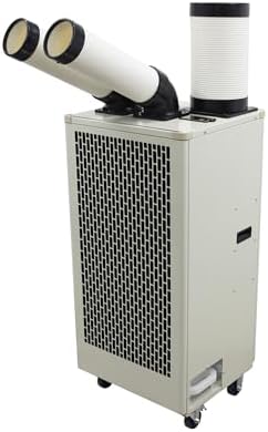 220V Industrial Air Conditioner Outdoor Air Conditioning Fan Equipment Single Tube 780m³/h 2100W White