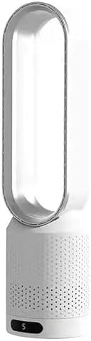 Tower Fans for Bedroom, Bladeless Fan, oscillating Pedestal Fan,Office Air Circulation Fan，with Remote Control and Timer Function, no Fan Blade, Safe to use;(Silver)