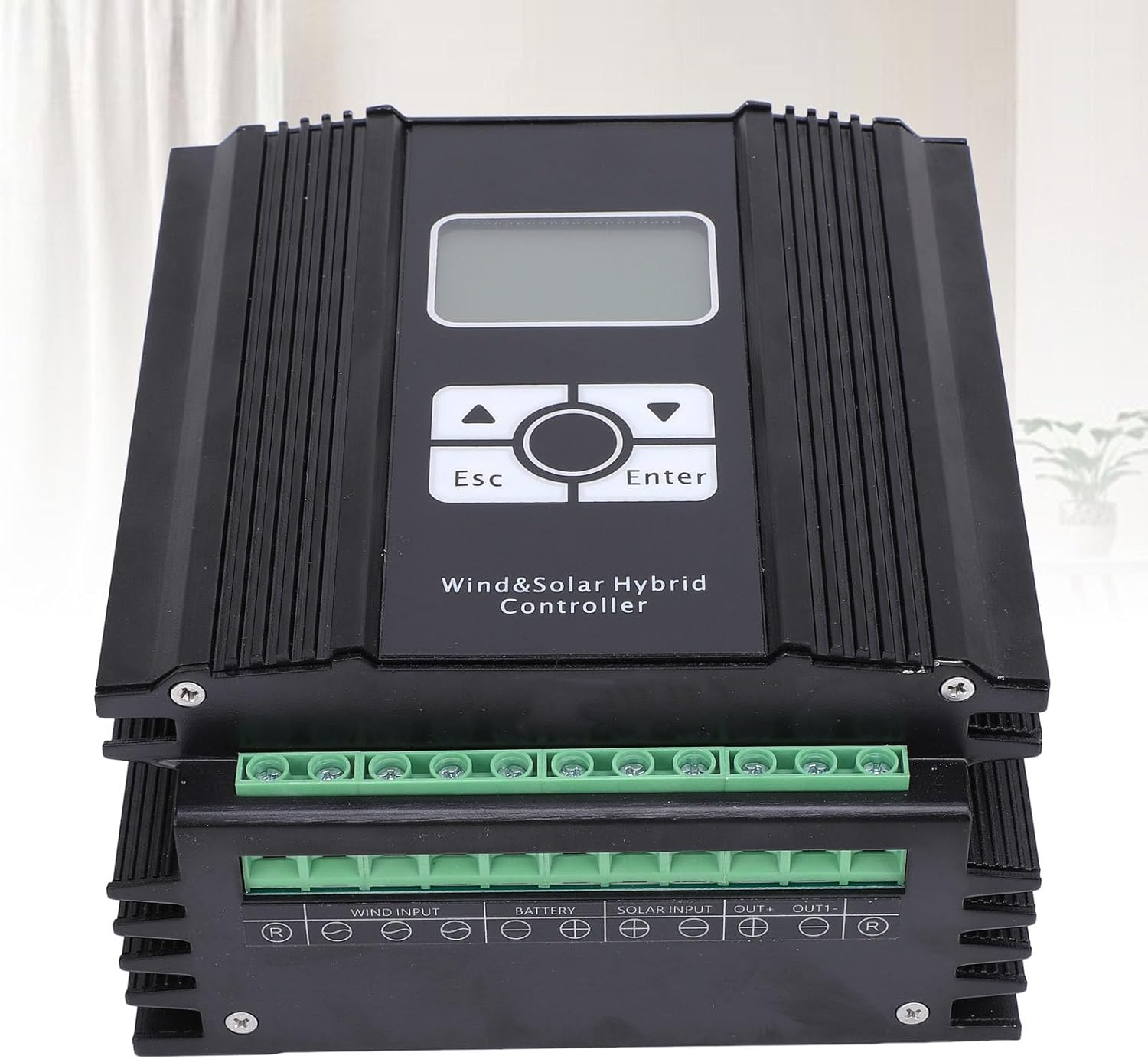 48V Wind Solar Hybrid Controller 400W with LCD Display, MPPT Boost Technology, PWM Discharge - High Efficiency Charging, Intelligent Stability, Ideal for Off Grid Systems (400W Fan)