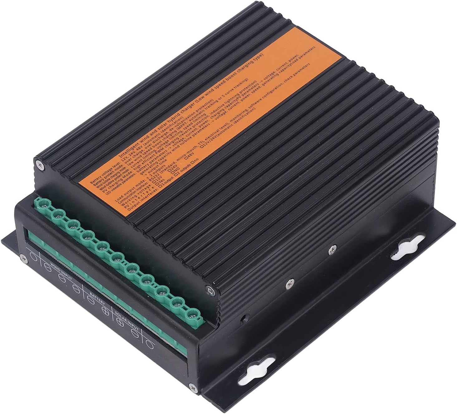 Wind Solar Hybrid Controller 200W 24V PV Power Regulator, Waterproof, Multi Protections - Solar Charge Controller, Controllers for Panels, Durable Aluminum Alloy (1000W Wind Power)