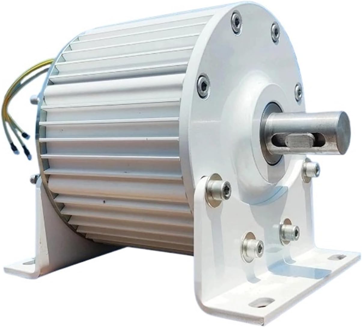 10KW 20KW Low Speed Permanent Magnet Generator 48V 96V 220V 380V 3 Phase AC Alternators Use for Motor Drive Water Wind Turbine(with Base,48V_20KW)