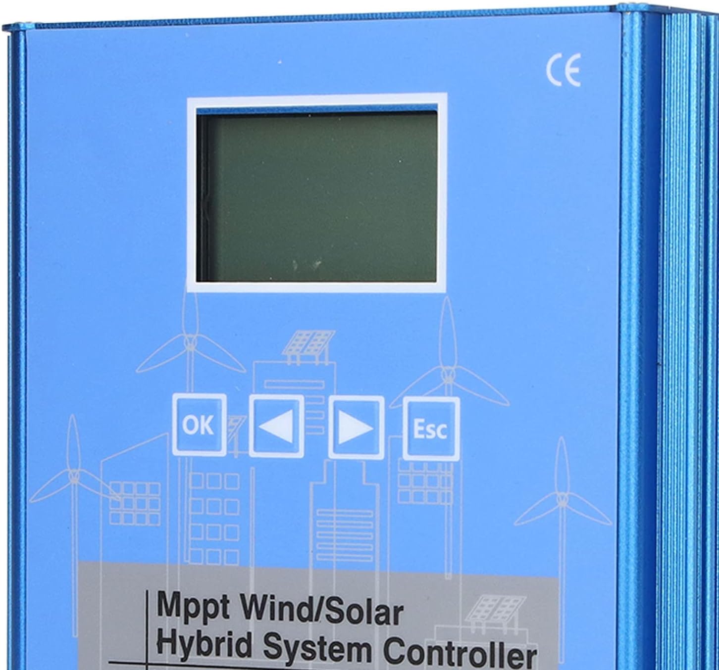 Respicefinem Hybrid Wind Solar Controller Supercharged MPPT Technology with LCD Screen for 24V and 48V Battery Systems in Off Grid Renewable Energy Applications