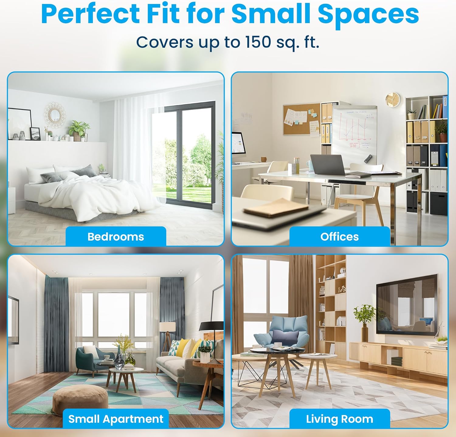 Senville 5,000 BTU Window Air Conditioner, Cools Up to 150 Sq. Ft., Easy to Use Mechanical Control, Washable Filter