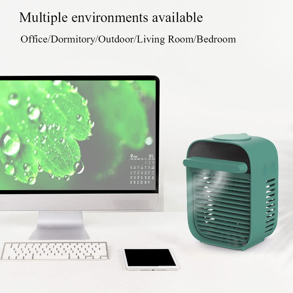Portable Air Conditioners, USB Air Cooler, Adjustable Wind Speed and Humidifier Function, Personal Air Conditioner Fan for Home, Desk and Office