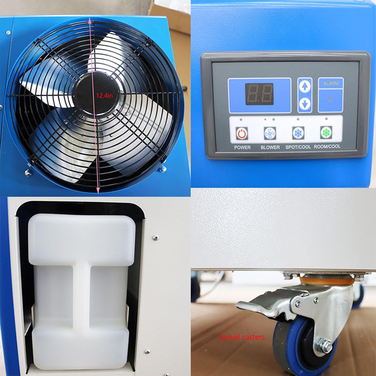INTSUPERMAI Commercial Mobile Industrial Air Conditioners Spot Cooler Air Conditioner Workshop Post Cooling Mobile Air Conditioners Mobile Cooling Air Conditioner Single Outlet 220V 480m³/h
