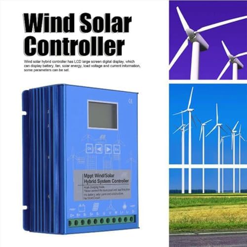 48V 12000W Wind Solar Hybrid System, MPPT Charge Controller & Solar Regulator for Lifepo4 Lithium Batteries, Boost Charge for 12V, 24V, 48V Turbines