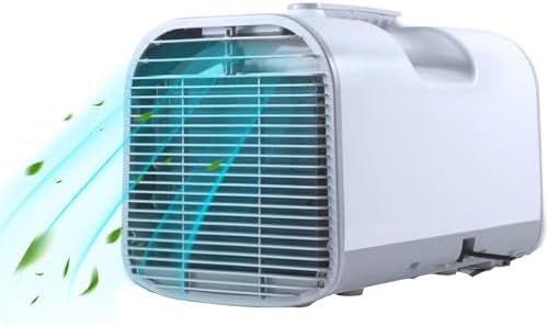 Portable Air Conditioner, Camping Tent Fast Cooling Air Conditioner, Dehumidifier Sleep 24H Time Modes, 3 Wind Speeds LCD Display, for Camping Tent, RV, Car, Truck, Van and Fishing