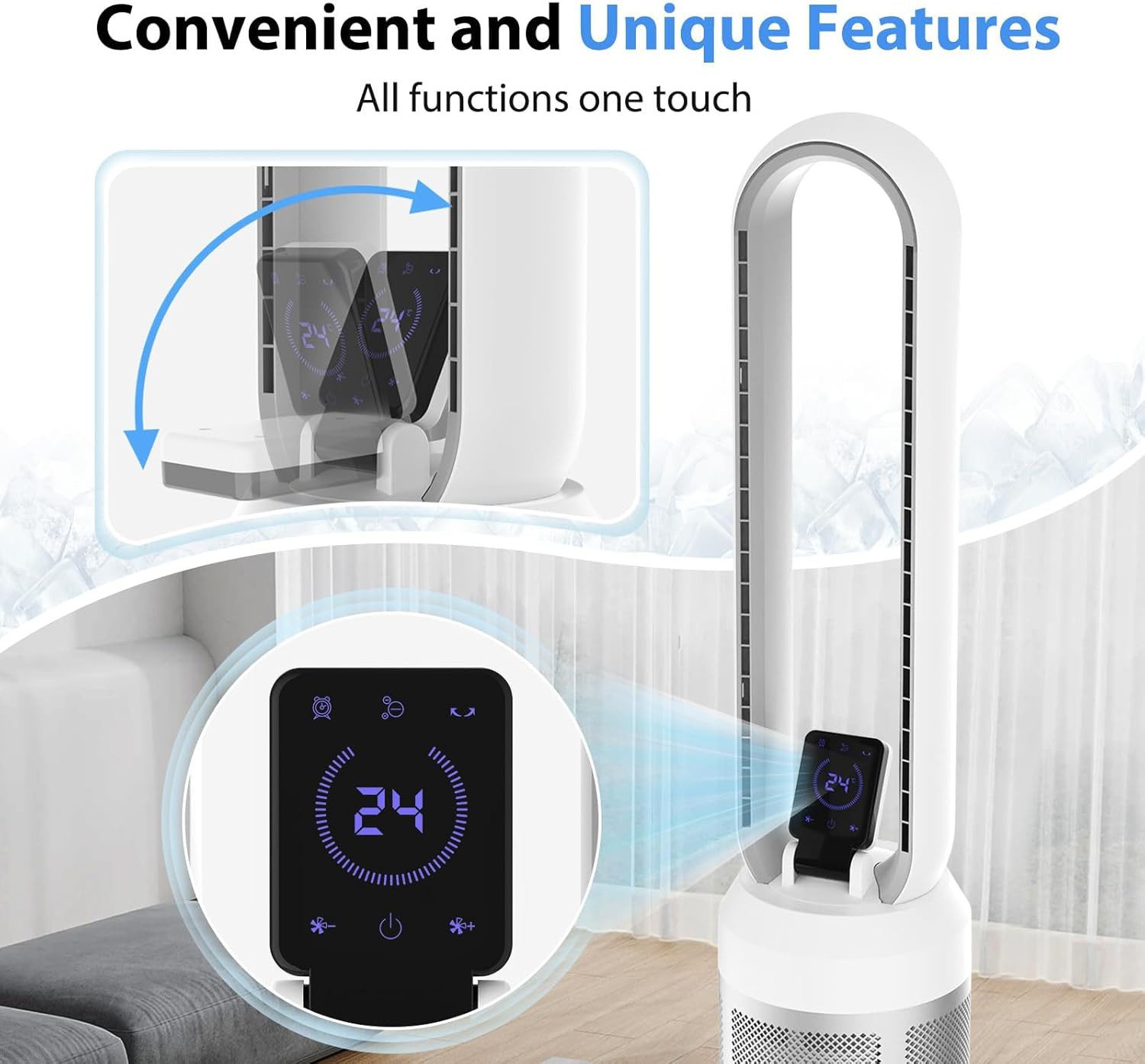 Bladeless Fan for Bedroom, 38