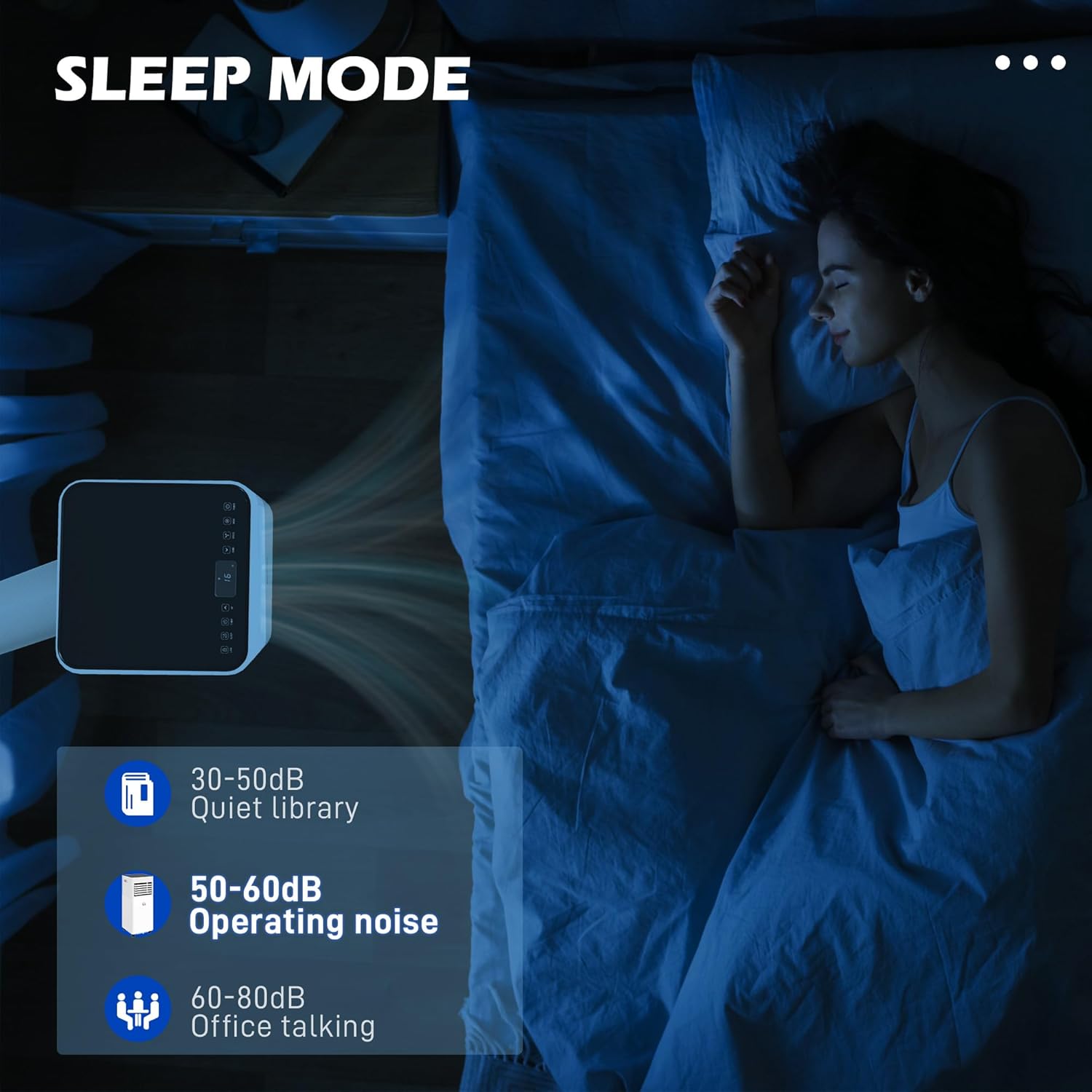 HOMCOM 10000 BTU Mobile Portable Air Conditioner for Rooms Up to 441 Sq.Ft., 3-in-1 AC Unit with Dehumidifier, Cooling Fan, Remote, 24H Timer, LED Display, Window Installation Kit, Black and White