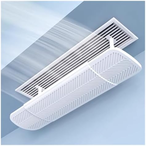 Air conditioning deflector Retractable length Top Outlet Central AC Air Flow Deflector, Adjustable Air Conditioner Deflector, Air Cooled Baffle Wind Direction Windshield