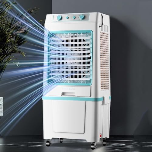 Portable Air Conditioner Fan for Small Rooms with Split Water Tank Portable Air Conditioners for Bedrooms 3 Speeds for Bedroom Kitchen Office(Orange)