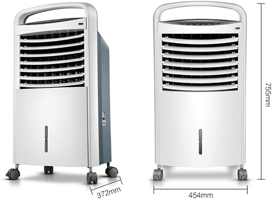Portable Air Conditioner Fan Air Cooler, Portable Air Conditioner Evaporative Misting With Remote Control Humidifier Fan And Bladeless Noiseless Fan, For Office, Dorm, Room(Free Ice Tray)