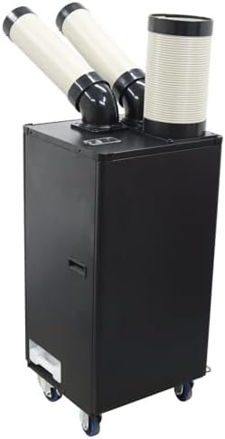 Industrial Portable Air Conditioner with Wheels 5L Large Tank Commercial Spot Cooler Adjustable Air Outlet Ideal for Hospitals Workshops Outdoor Events 110V 1.1KW