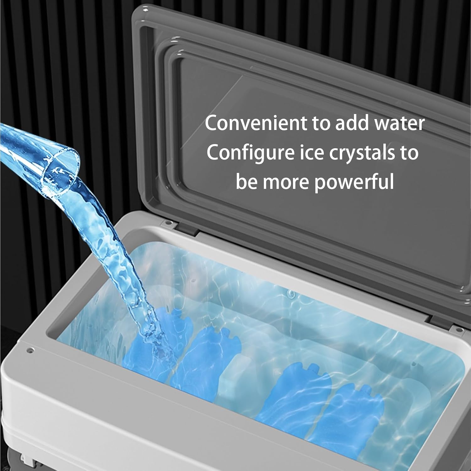 Portable Air Conditioners, Evaporative Air Cooler with Large Water Tank and 3 Ice Packs, 3-IN-1 Swamp Coolers for Living Room Office(49 * 38.5 * 105cm)