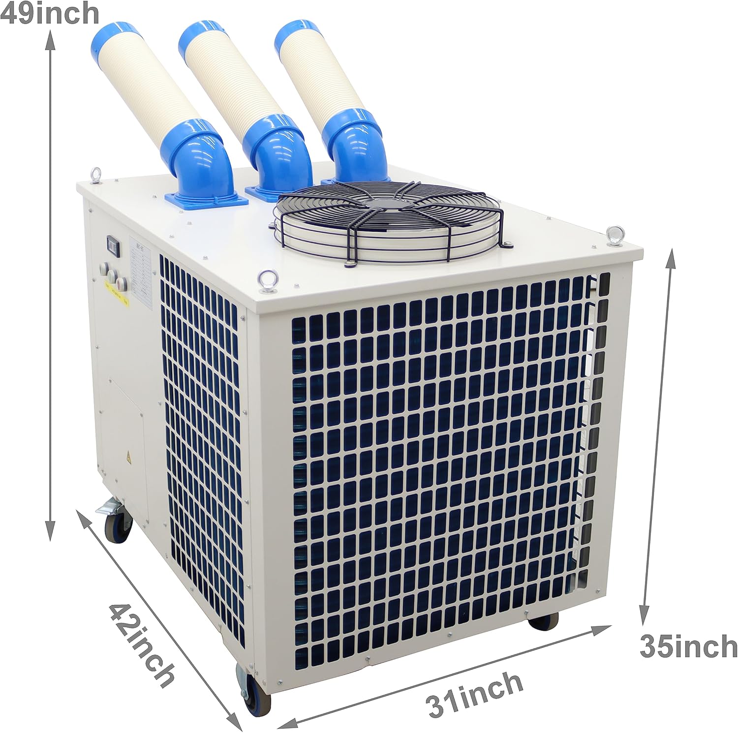 TECHTONGDA Industrial Spot Cooler Air Conditioner Commercial Mobile Outdoor Cooling Aircon 220V Column Outlet 1550m³/h Air Flow