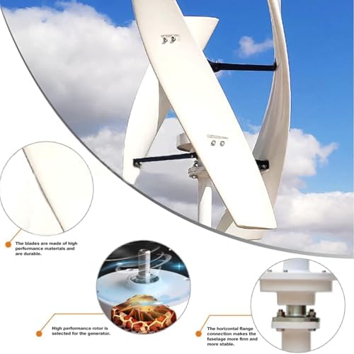 6000W-15000W No Noise Vertical Wind Turbine Generator, 12V/24V/48V Magnetic Levitation with MPPT Controller for Home & Street Lighting Solutions