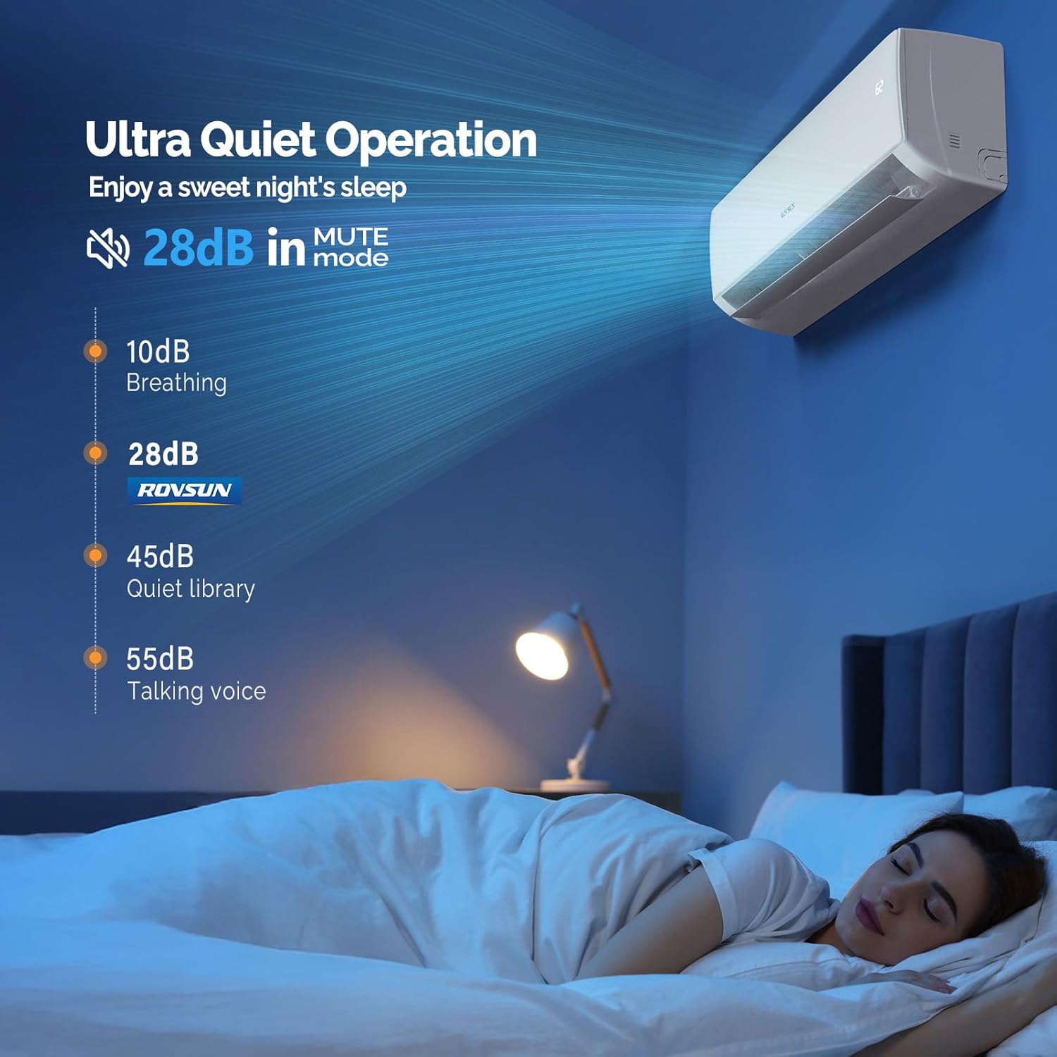 ROVSUN 4 Zone 35000 BTU (9K+9K+9K+9K) Mini Split AC/Heating System, 19 SEER2 Quad Zone Ductless Wall Mounted Air Conditioner with Pre-Charged Condenser, Heat Pump & 25Ft Line Set, 208-230V