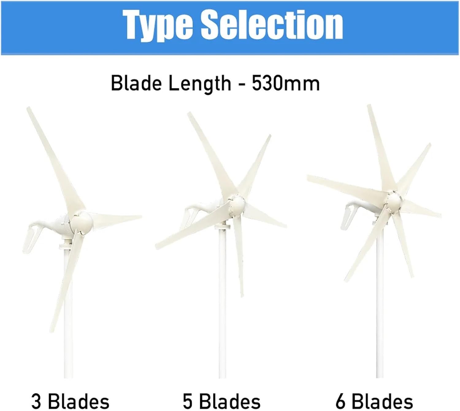 600w 800w 1000w Wind Turbine Generator Windmill 12v 24v Home Appliance Camping Power Generator with MPPT Controller Industrial Energy(6 Blades 1000w,24V)