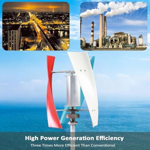 10000W Vertical Wind Turbine Generator 12V/24V/48V - 3-Blade Eco-Friendly Wind Power System with Controller for Boats, Homes, Gazebos, Chalets - High Efficiency Renewable Energy Solution