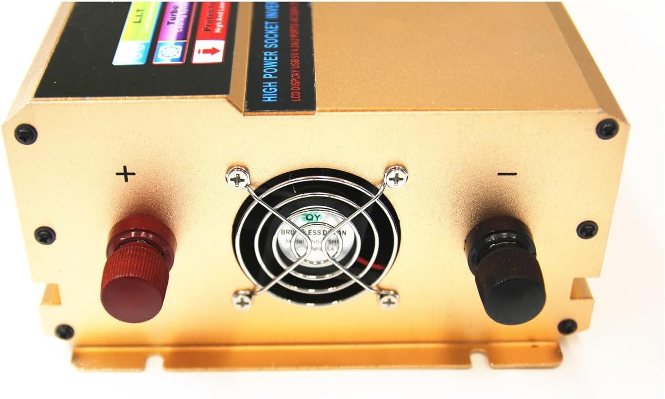 1500W Modified Wave Inverter 12V to 220V Household Power Converter with LCD Display(12V 110V)