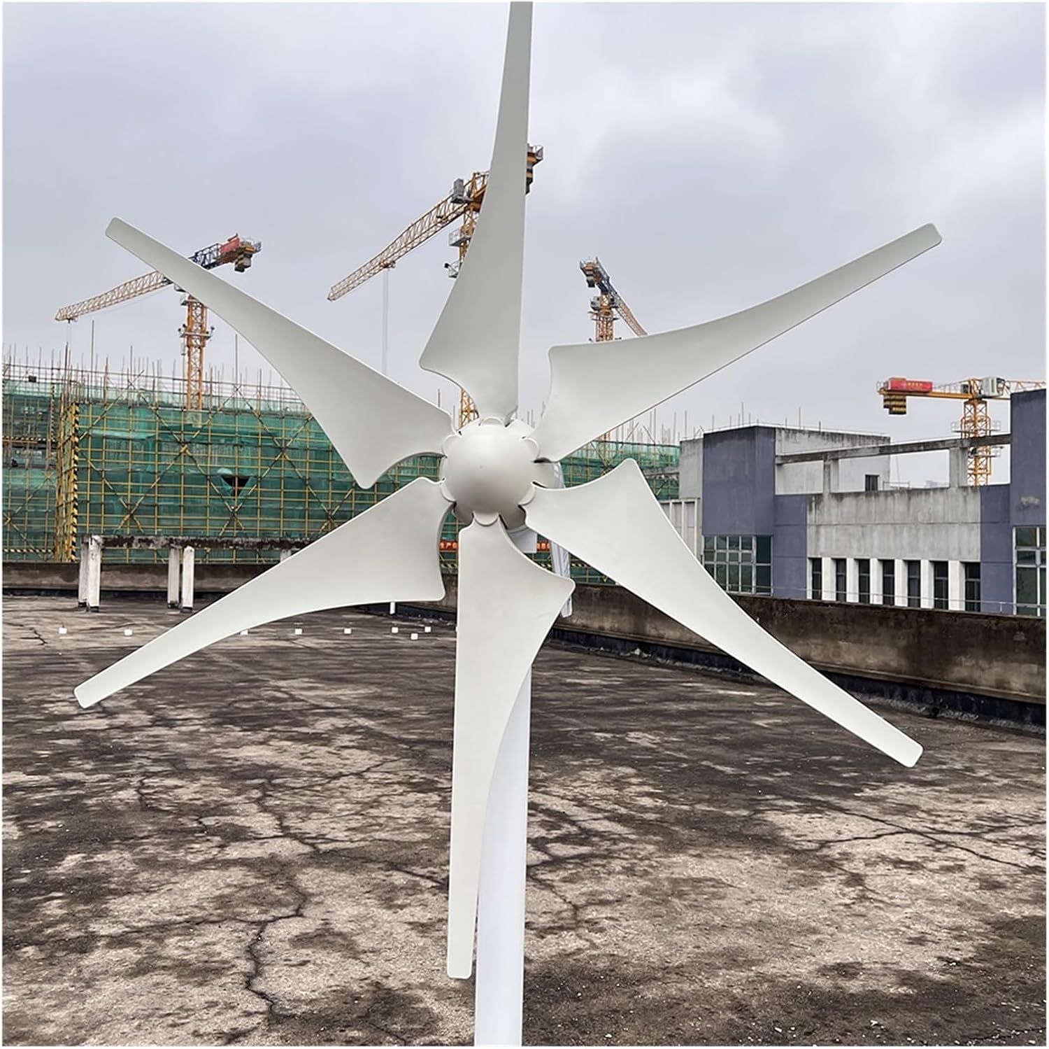 5000W Horizontal Wind Turbine 12V 24V 48V Small Power Generator Low Noise Windmill for Small Household Farms Industrial Energy(MPPT Controller,24V)