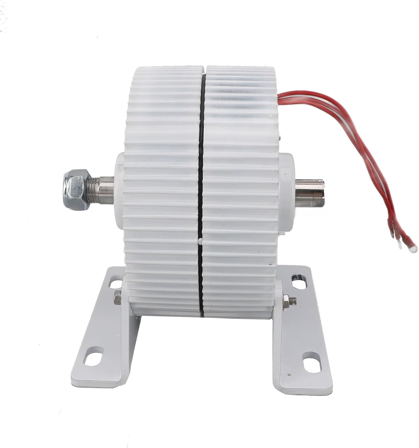3 Phase Alternator Dual Shaft Permanent Magnet Synchronous Generator with Base for Wind Turbines 24V (300W)
