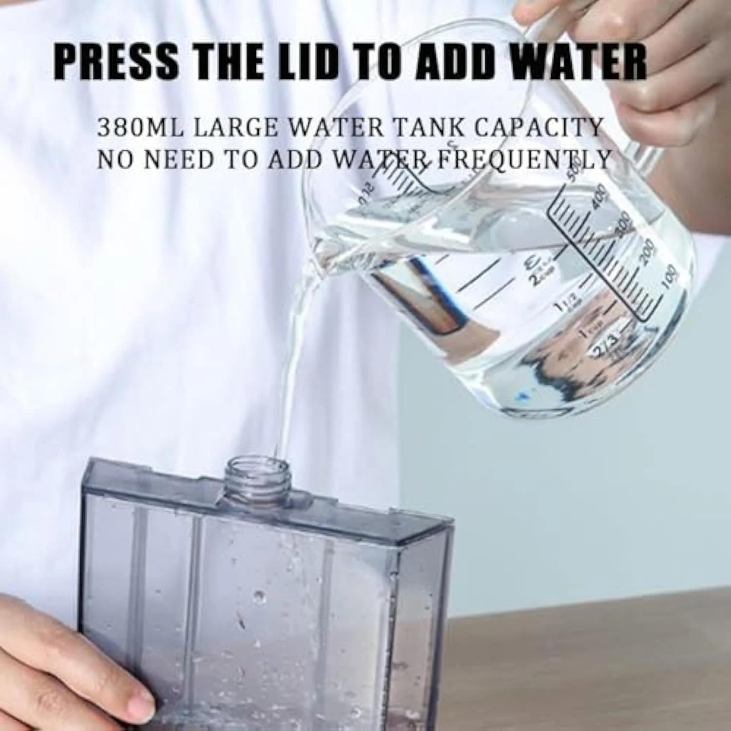 2025 Upgraded Portable Air Conditioner - 4-in-1 AC with Ice Mist Technology, 3 Speeds, 380ml Tank, Ultra-Quiet for Home, Office, Travel - Compact & Efficient (Grey)