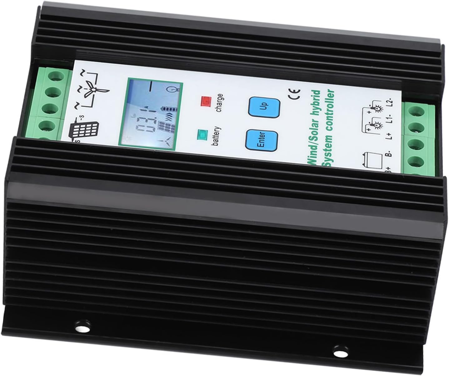 Wind and Solar Energy Hybrid Controller, Digital Intelligent Boost Charging Regulator, 50A 12V 24V - High Efficiency Digital Control, Built - in Protection Features, Ideal for