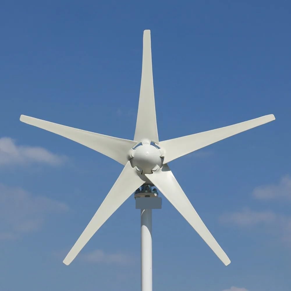 5000W 3000W Wind Turbine Generator Kit, Horizontal Wind Turbine Generator Powerful 12V 24V 48V Homeuse Windmill Industrial Energy(3blades,12V_7000W)