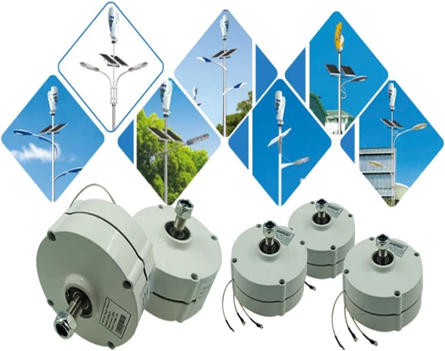 Wind Turbines, 400W Permanent Magnet Generator 600RPM 12V 24VAC Alternator for Vertical Or Horizontal Wind Turbine Low Start Up Torque(Without Bracket,24VAC)