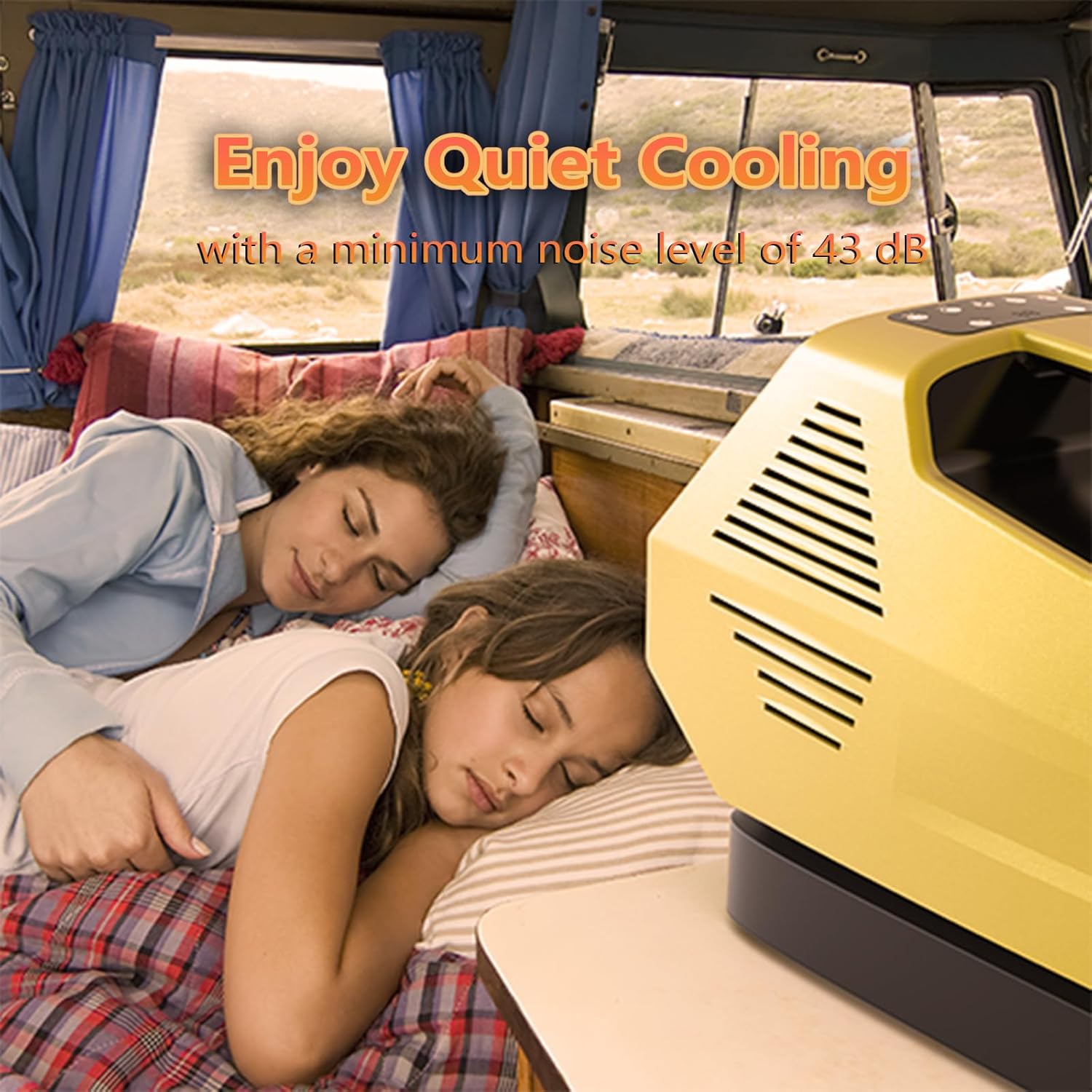 Portable Air tent air conditioner for camping 2380 BTU Outdoor Air Conditioner Portable Air Conditioner for Pet Conditioner for Camping Low Noise (44DB) and Low Power Consumption (220W)